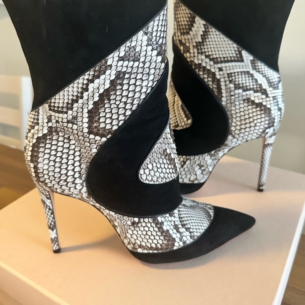 Alexandre Birman Python Evie Boots - image 3